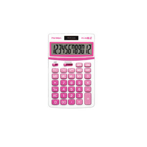 펜맨 전자계산기 PD-352 핑크/12자리 107x172x28mm
